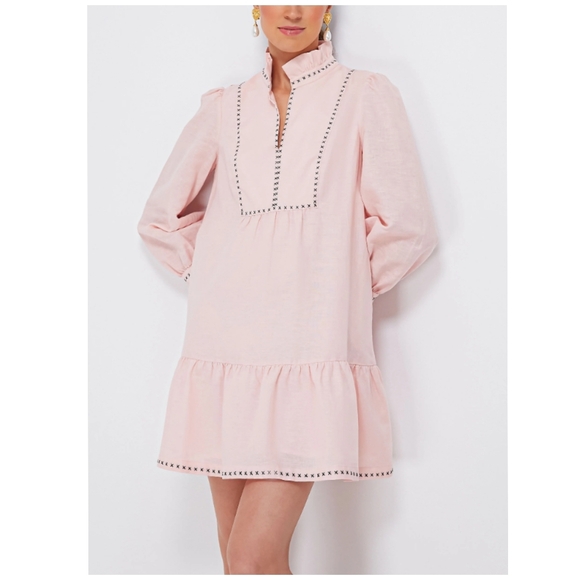 NEW Tuckernuck Palmerston Dress In Bermuda Pink - Picture 1 of 9